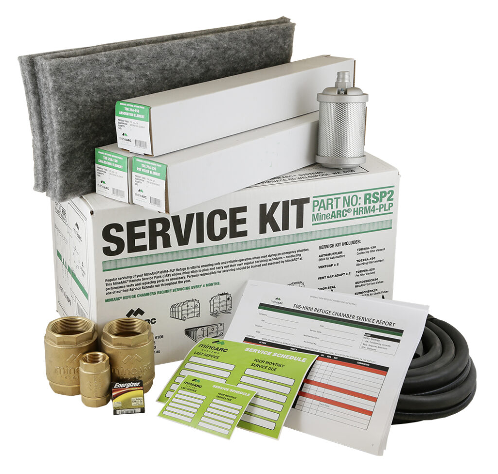 refuge chamber service and maintenance - remote service kit